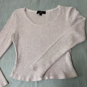 tan ribbed long sleeve